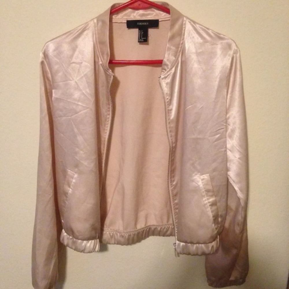 Satin bomber jacket